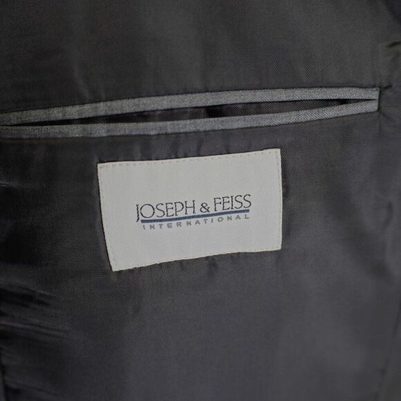 Joseph & Feiss International Twill Wool Gray 44R / Slim 46R Blazer 3 Button - Picture 8 of 12